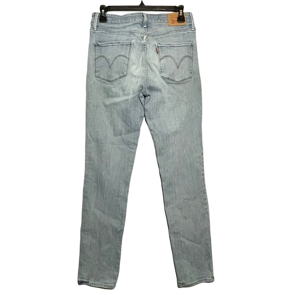 Levis Mid Rise Skinny Jeans Women Size 29 W29xL32 Light Faded Blue Wash Stretchy